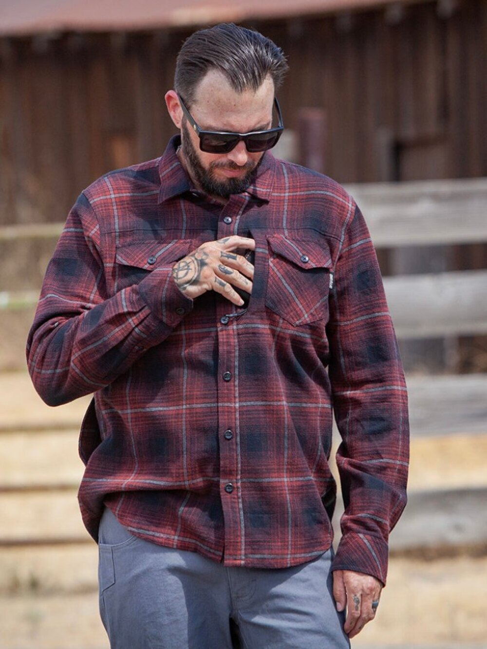 Off The Grid Surplus Destroyer Flannel - Black - Picture 3 of 8